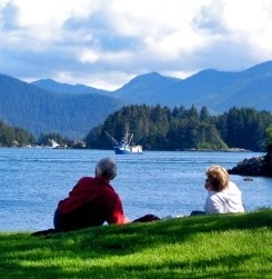 stories about friendship- pix representing Harvey and Virginia at Lake Pend O'reille, Sandpoint, ID